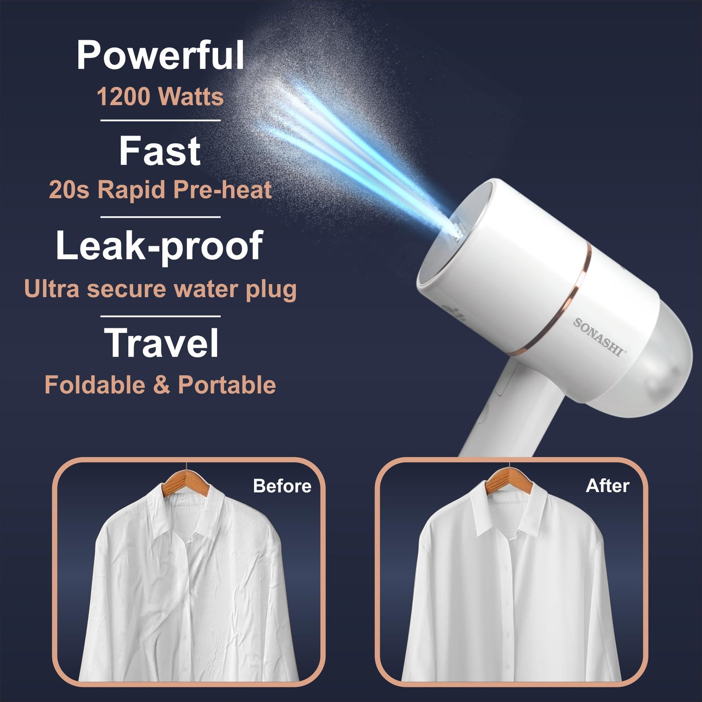 Portable Garment Steamer for Quick Wrinkle Removal