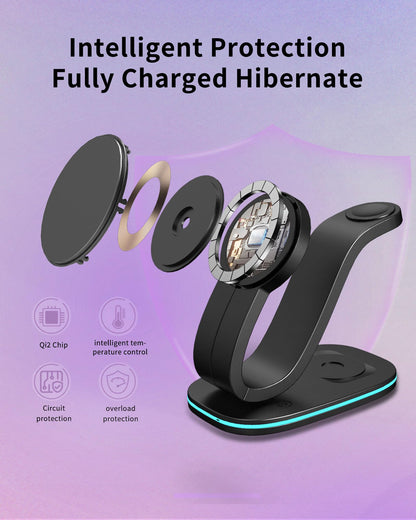 3 in 1 Wireless Charging Station for Apple Devices