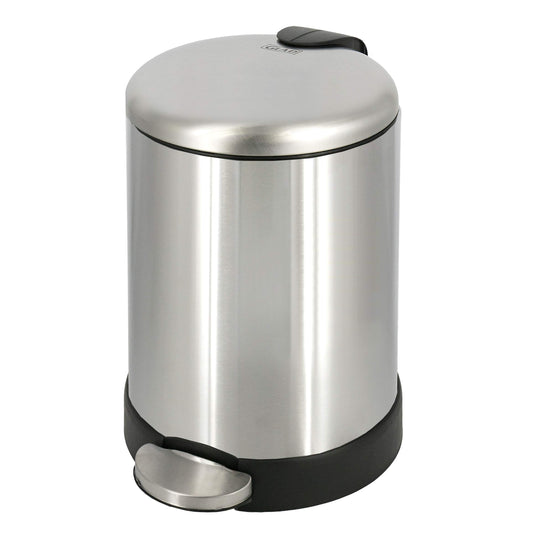 Glad 1.2 Gallon Stainless Steel Trash Can