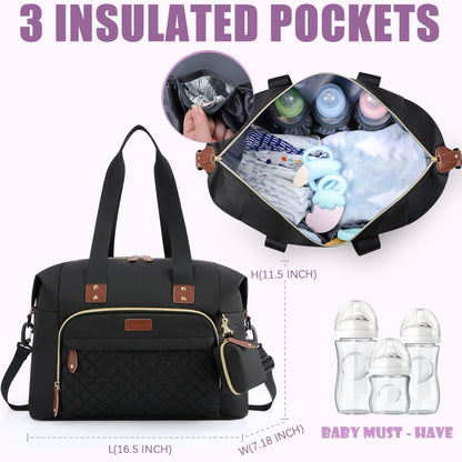 Tuwubi Large Diaper Bag Tote for Travel