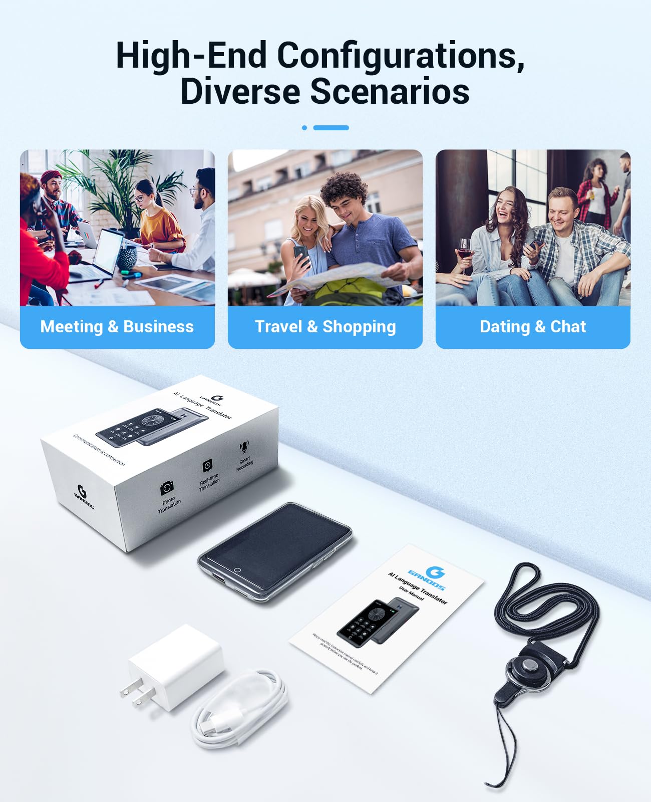 AI Translator Device for 139 Languages