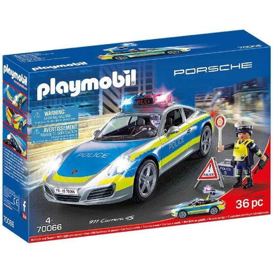 Playmobil Porsche 911 Carrera Police Vehicle Set