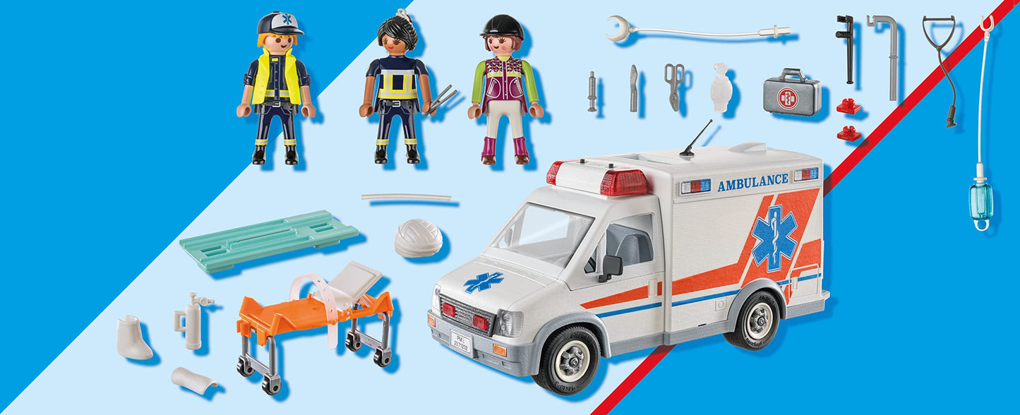 Playmobil Ambulance Set with 3 Figures and Accessories
