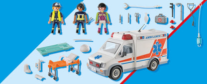 Playmobil Ambulance with Accessories and 3 Figures