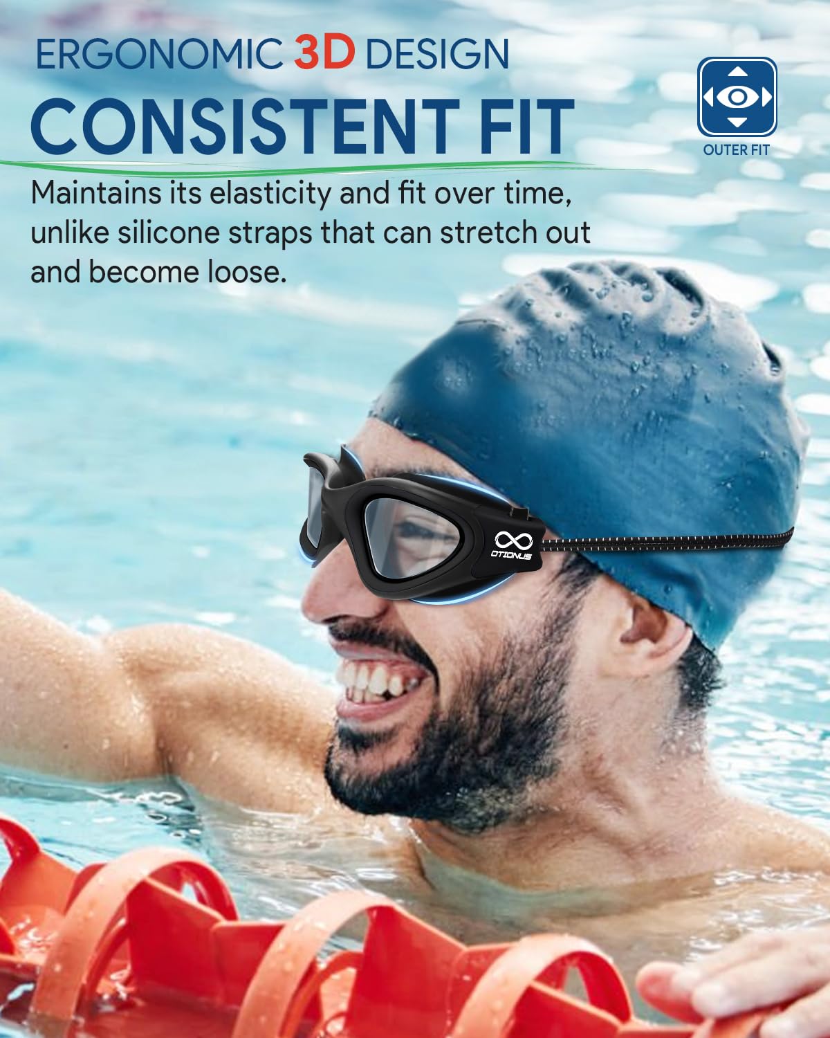 Polarized Swim Goggles for Men and Women
