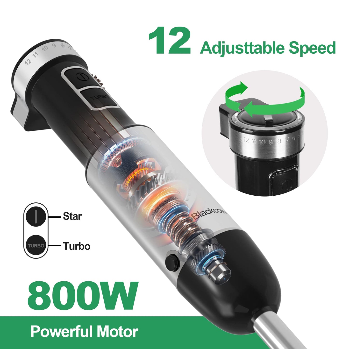 800W Handheld Electric Immersion Blender