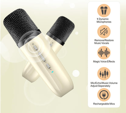 Kids Karaoke Machine with Wireless Microphone