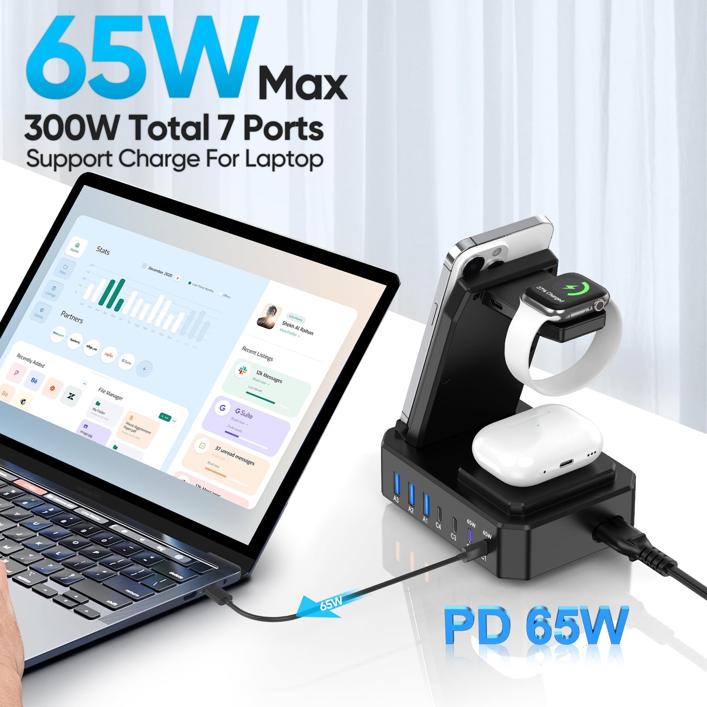 10-in-1 Wireless Charger for Apple Devices