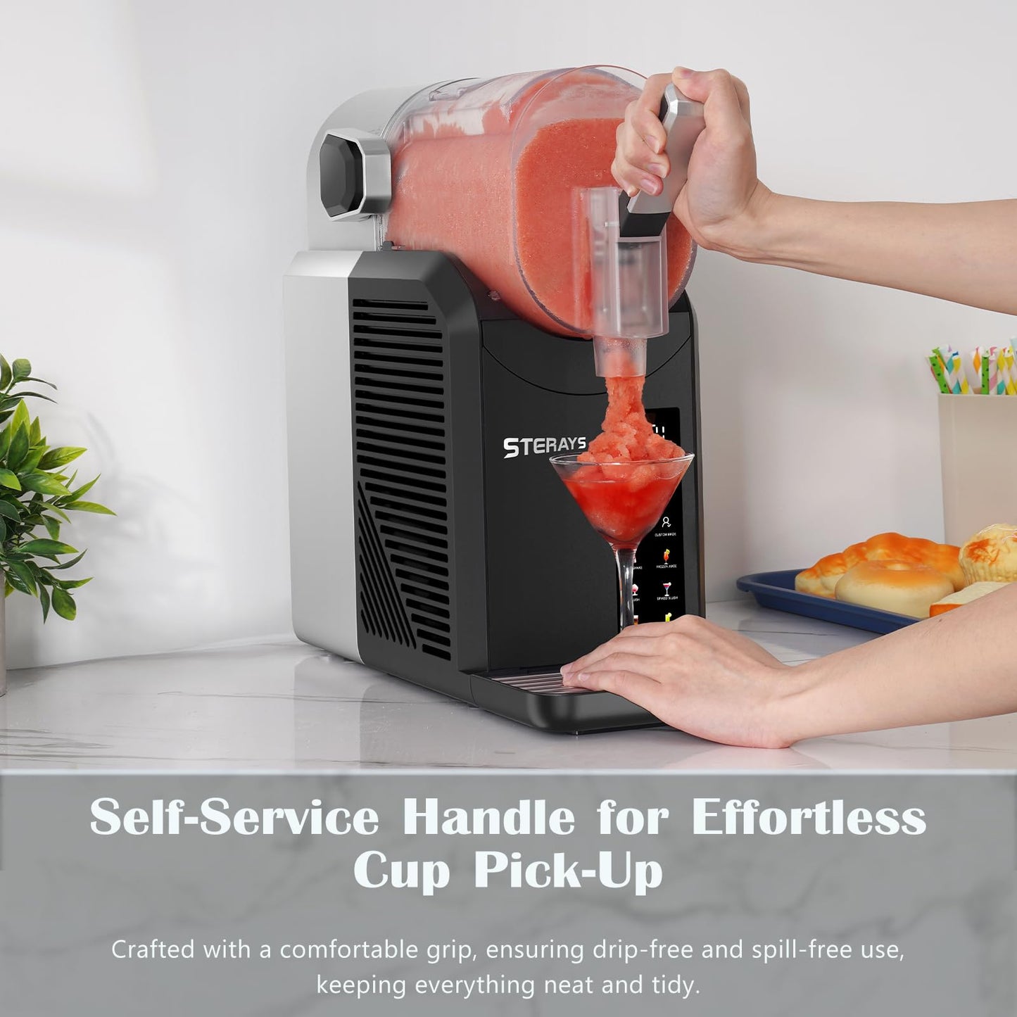 Slushie Machine with 6 Programs and Auto Clean