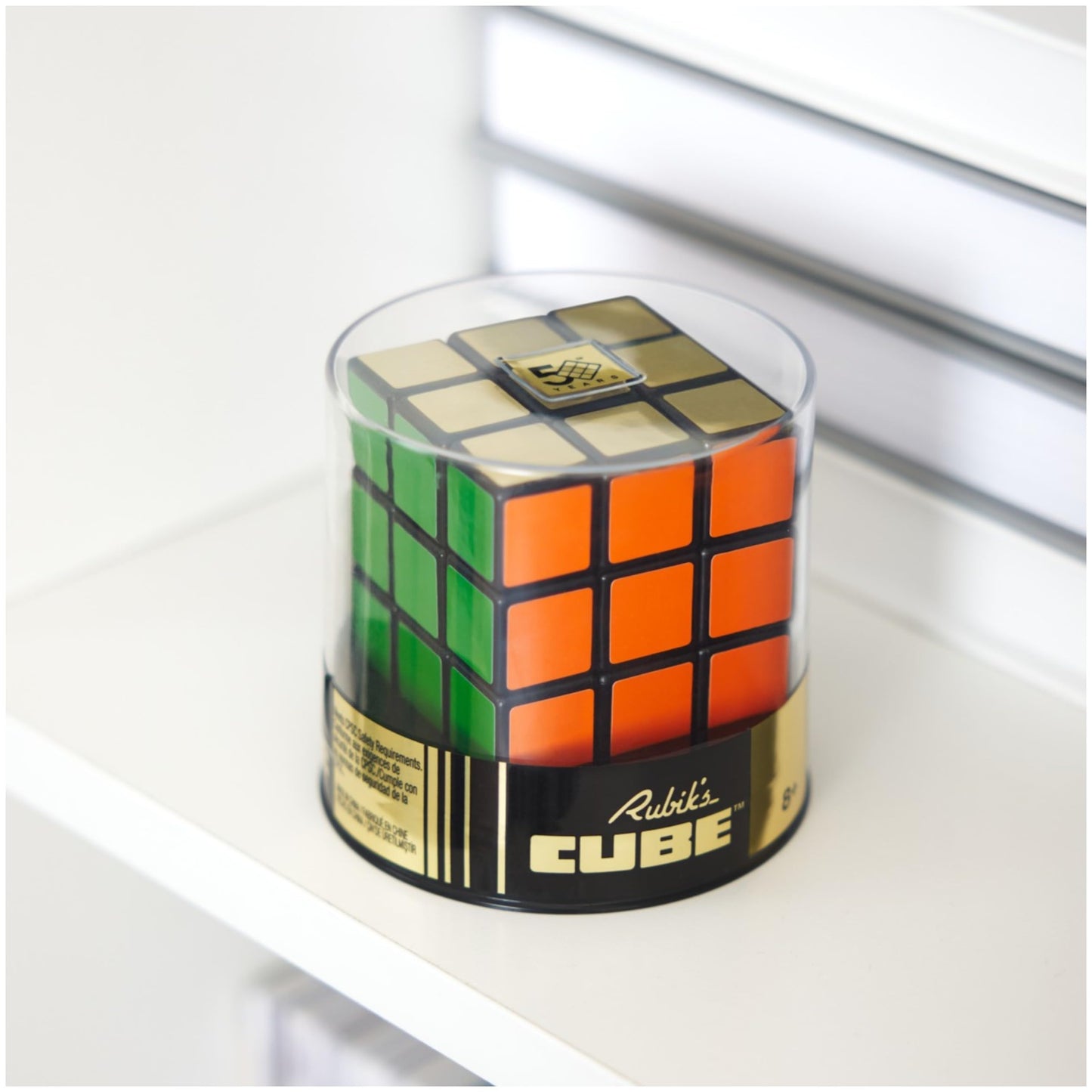 Rubik’s Cube, Special Retro 50th Anniversary Edition, Original 3x3 Color-Matching Puzzle Classic Problem-Solving Challenging Brain Teaser Fidget Toy, for Adults & Kids Ages 8+