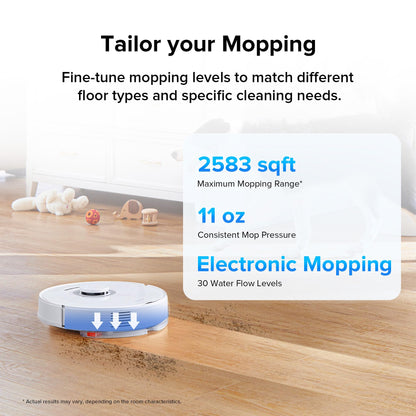 roborock Q7 Max+ Robot Vacuum Cleaner, Hands-Free Cleaning for up to 7 Weeks, Robotic Vacuum with APP-Controlled Mopping, 4200Pa Suction, No-Mop&No-Go Zones, 180mins Runtime