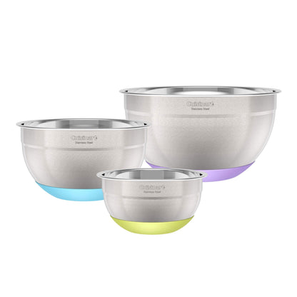 Cuisinart 3-Piece Stainless Steel Mixing Bowls