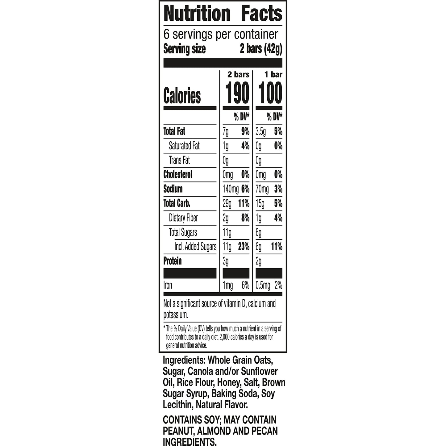 Nature Valley Oats 'n Honey Granola Bars - 12 Pack