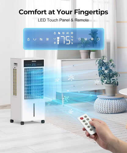 Portable Air Cooler with Humidifier & Remote