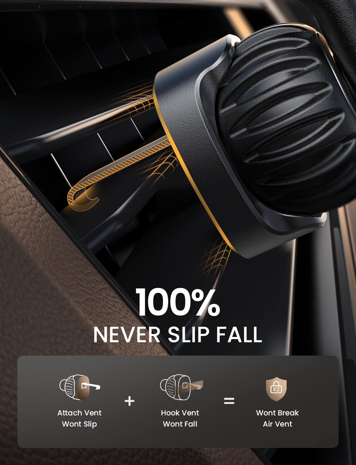 LISEN Universal Car Phone Mount for Hands-Free Use