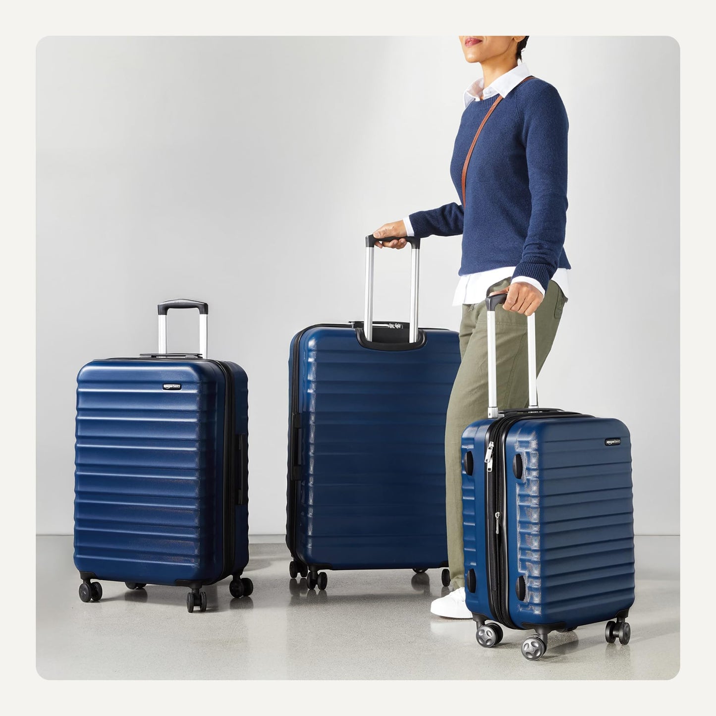 3-Piece Hardshell Suitcase Set with Wheels