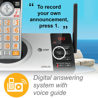 AT&T 3-Handset Cordless Phone with Answering System