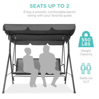 Best Choice 2-Seater Outdoor Canopy Swing Glider