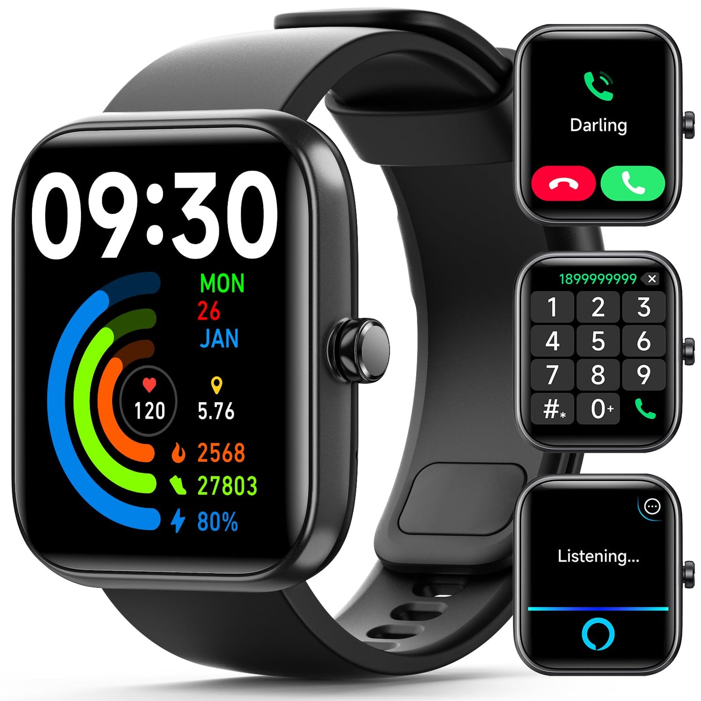 Fitness Tracker Smart Watch with Bluetooth Calls