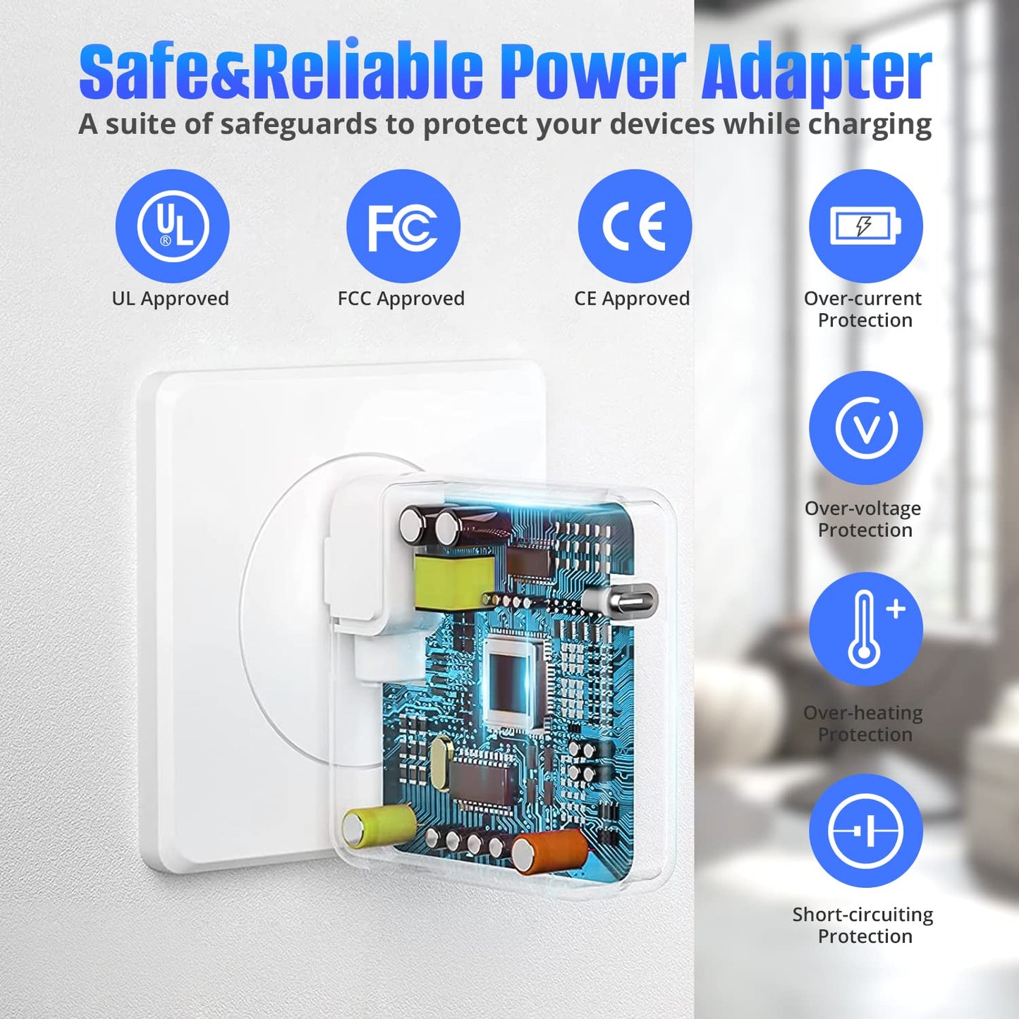 Mac Book Pro Charger - 108W USB C Fast Charger Power Adapter for MacBook Pro, MacBook Air, New iPad Pro and Other USB C Device, Include 7.2ft USB C to C Cable