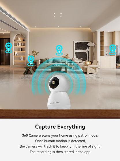 JAIOTlink 2K Indoor Security Camera with Night Vision