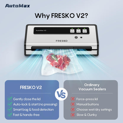 Automatic Vacuum Sealer with 10 Precut Bags