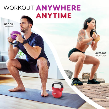 Yes4All 40 lb Neoprene Kettlebell Weight Set