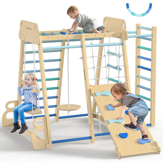 9-in-1 Indoor Jungle Gym Playset for Kids