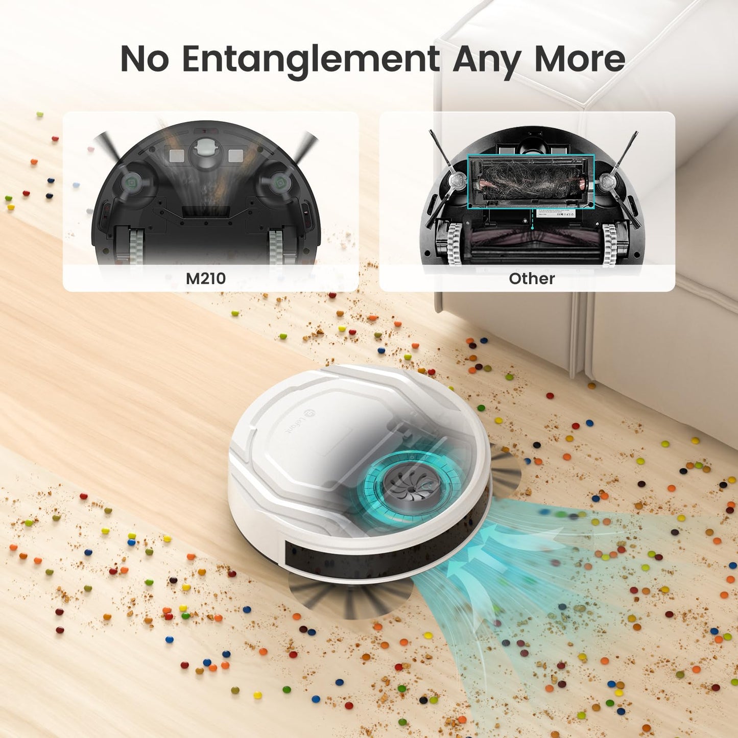 Lefant Robot Vacuum with Wi-Fi and Strong Suction
