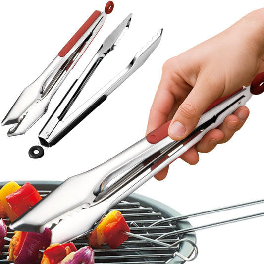 2 Pack Stainless Steel Grilling Tongs for Cooking