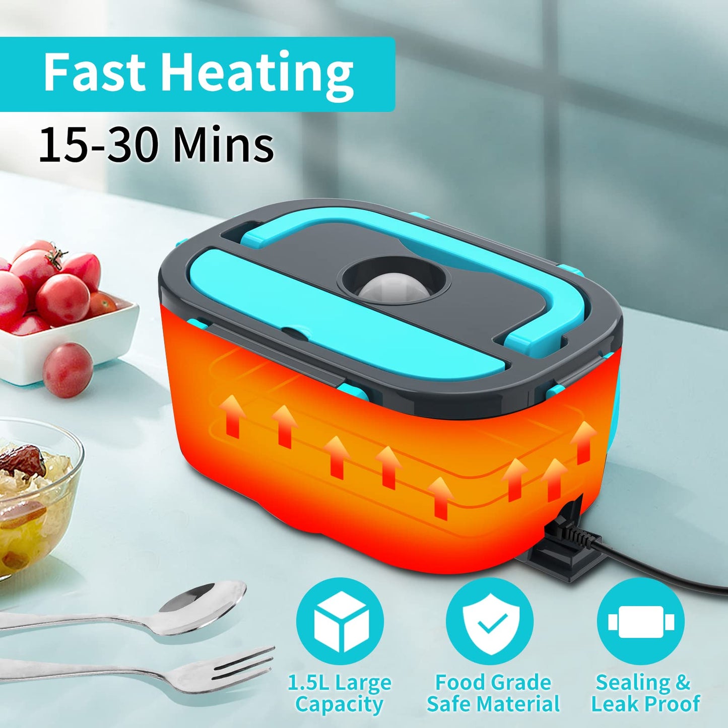 Electric Lunch Box Food Warmer by CHARMDOO