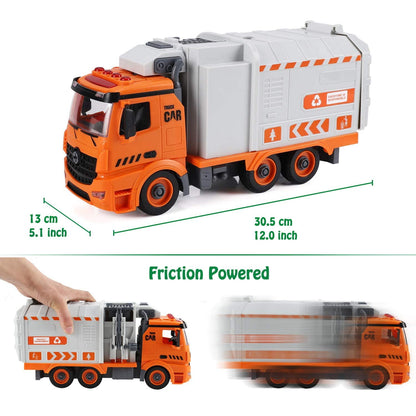 Garbage Truck Toy with Lights and Sounds