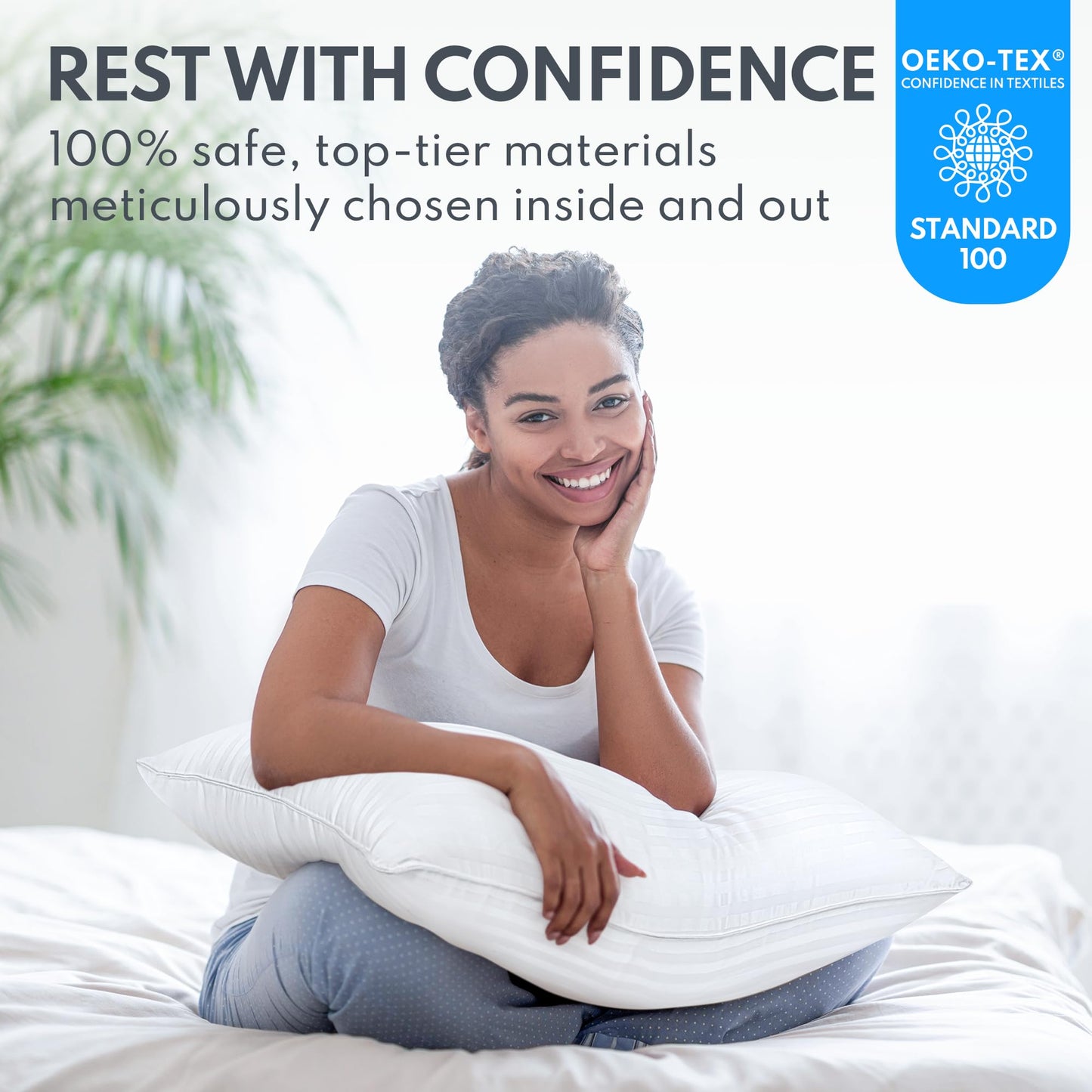 Cooling King Size Bed Pillows Set of 2