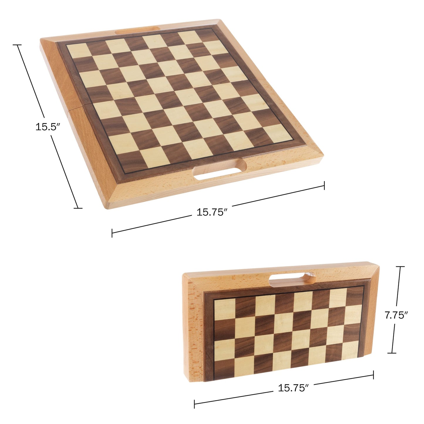 3-in-1 Chess, Backgammon, Checkers Travel Set