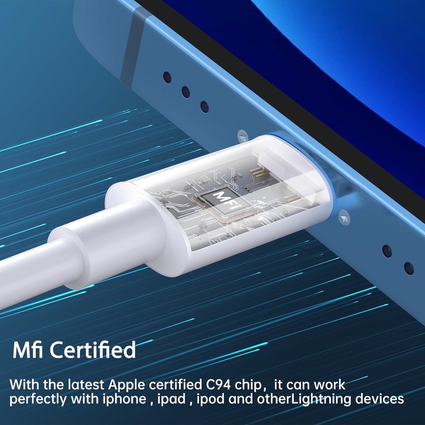 2 Pack Fast Charging USB C Charger for iPhone