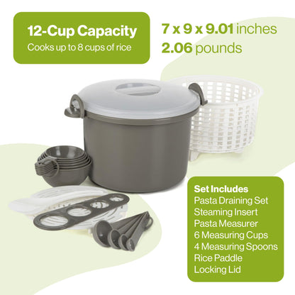 Progressive Microwaveable Rice and Pasta Cooker Set