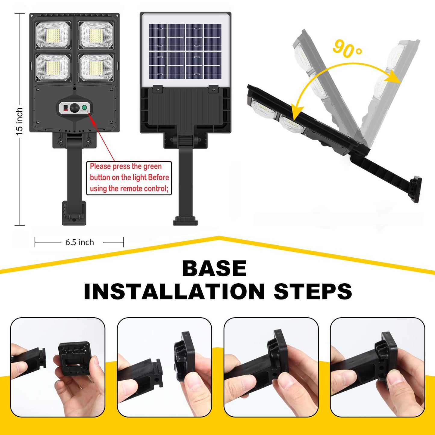 TFKK Solar Motion Sensor Flood Lights, 2PCS