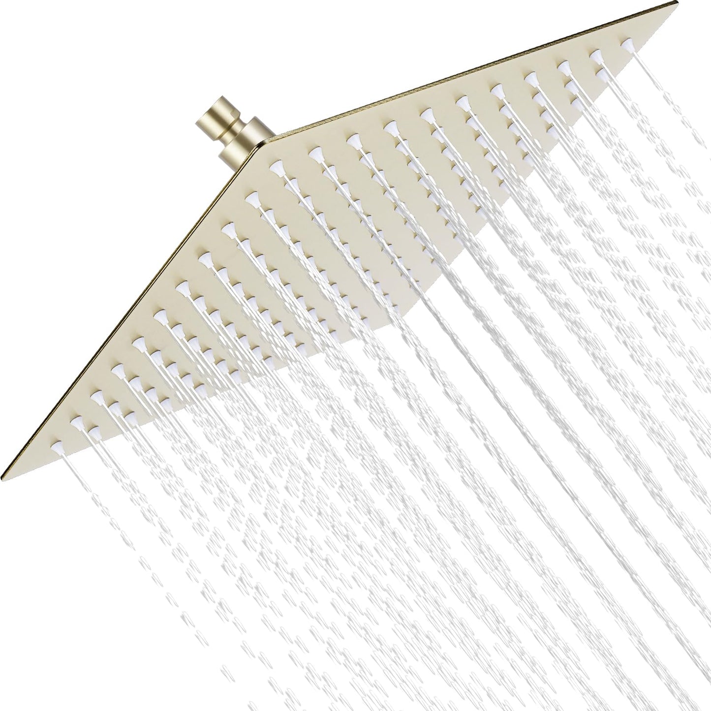 Gold 10 Inch Rain Shower Head - High Pressure