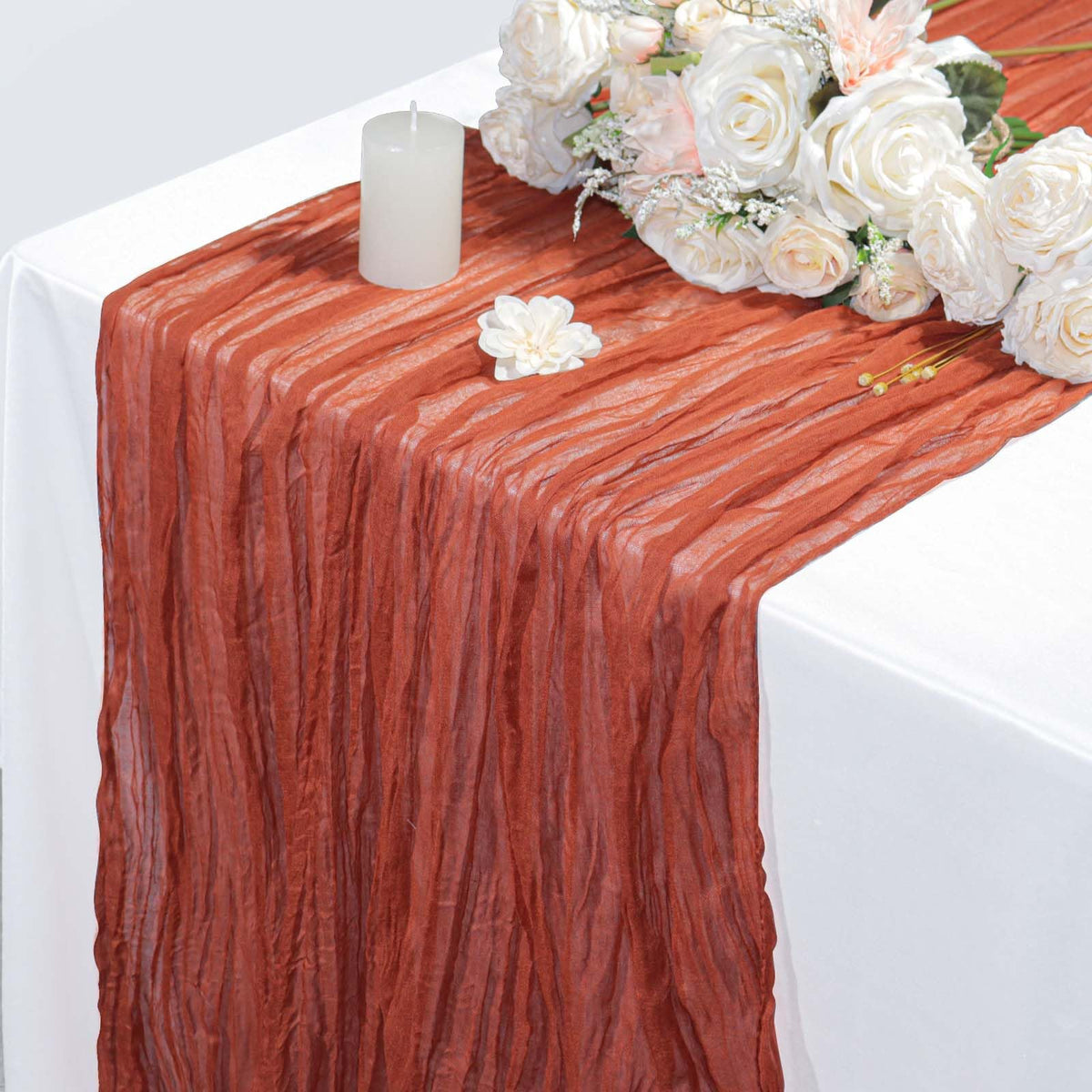 1 Pack Gauze Cheesecloth Table Runner
