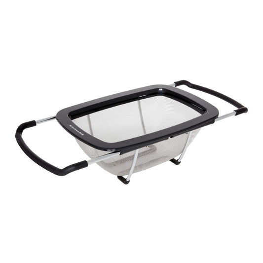 KitchenAid Expandable Stainless Steel Colander - Black