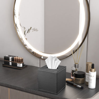 PU Leather Tissue Box Cover for Home & Office