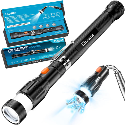 Magnetic Pickup Tool with LED Lights for Men
