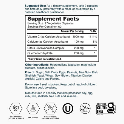 Nature’s Lab Vitamin C 1000mg Immune Support