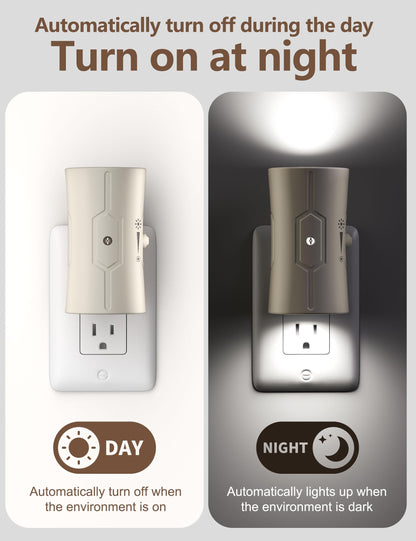 2 Pack LED Night Lights with Light Sensor