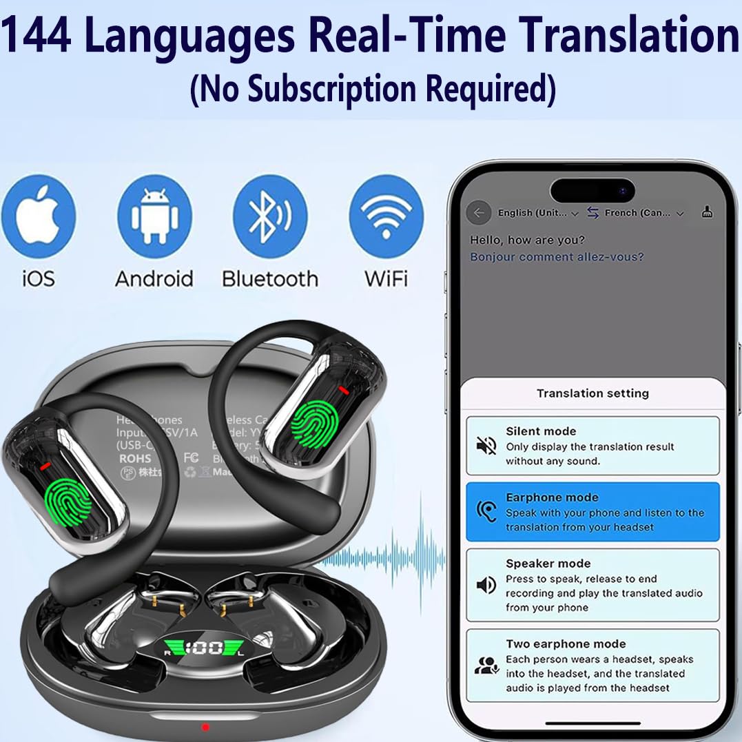 Real-Time Translator Earbuds for Travel & Learning