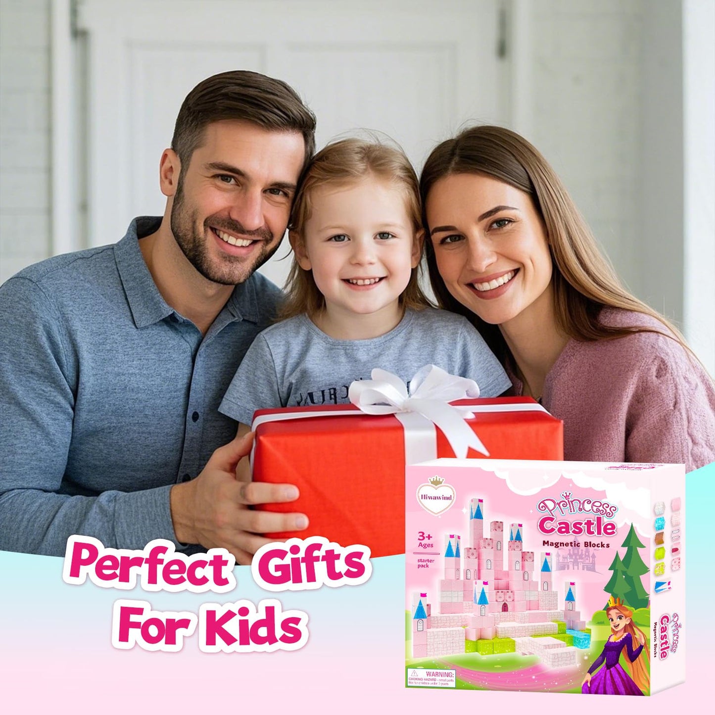 64 Pcs Magnetic Building Blocks Set for Kids