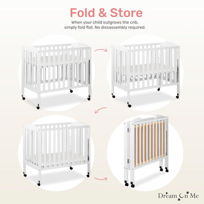 Dream On Me 3-in-1 Portable Folding Crib