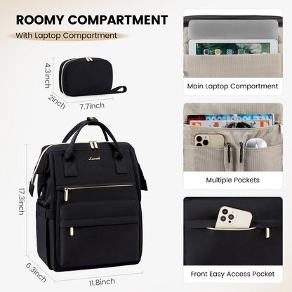 LOVEVOOK Waterproof Laptop Backpack Purse for Women