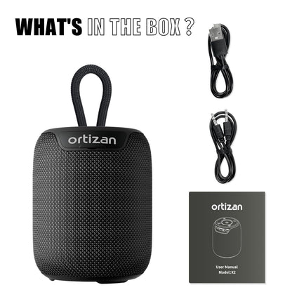 Ortizan Waterproof Bluetooth Speaker with 15H Playtime