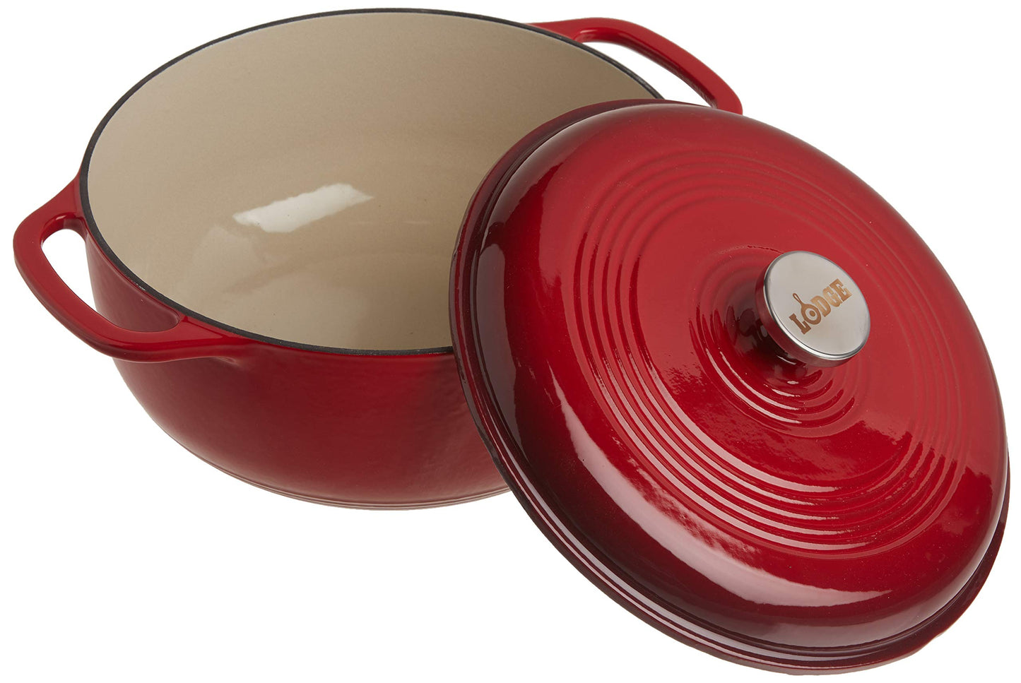 Lodge 6 Quart Enameled Cast Iron Dutch Oven